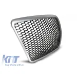 Grilă tip RS gri/neagră potrivită pentru Audi A6 C6 sedan, break 2009-2011 Performance AutoTuning
