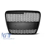 Grilaj mat negru tip RS potrivit pentru Audi A6 C6 sedan, break 2004-2008 cu PDC Performance AutoTuning