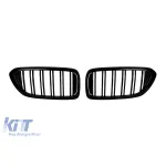 Grile rinichi cu fante duble vopsite în negru, potrivite pentru BMW Seria 6 GT G32 2017-2020 Performance AutoTuning