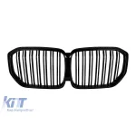 Grile rinichi cu lame duble vopsite în negru, potrivite pentru BMW X5 G05 2019-2022 Performance AutoTuning