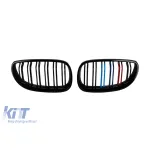 Răcitor cu nervuri duble, lac negru cu decorare M, potrivit pentru BMW Seria 5 E60 sedan, E61 touring 2004-2010 Performance AutoTuning