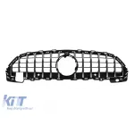 Grilă tip GT crom/neagră, potrivită pentru Mercedes C-Class W206 sedan, S206 break după 2021, potrivită pentru pachetul sport A Design Performance AutoTuning
