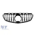 Grilă tip GT crom/neagră potrivită pentru Mercedes E-Class W212 sedan, S212 break 2014-2016 Performance AutoTuning