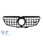 Grilă tip GT crom/neagră potrivită pentru Mercedes V-Class W447 2020-2023 pentru modelul cu bara de protecție frontală standard Performance AutoTuning