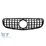 Grilă tip GT cu lac negru, potrivită pentru Mercedes GLC SUV X253, GLC Coupe C253 2015-2019 fără deschidere pentru cameră Performance AutoTuning