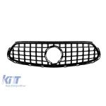 Grilă tip GT cu lac negru, potrivită pentru Mercedes GLC X254 după 2023 pentru modelul cu bara de protecție A Design Performance AutoTuning