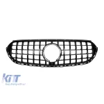 Grilă tip GT cu lac negru, potrivită pentru Mercedes GLC X254 după 2023 pentru modelul cu bara de protecție Off Road Performance AutoTuning
