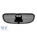 Grilaj de lac negru tip Maybach potrivit pentru Mercedes GLS X167 după 2021 pentru modelul cu Distronic Performance AutoTuning