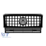 Grilaj negru lucios stil GT, potrivit pentru Mercedes G-Class W463 1990–2018 Performance AutoTuning