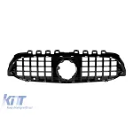 Grilaj tip GT vopsit negru, potrivit pentru Mercedes Clasa A W177 2018-2022, cu deschidere pentru cameră Performance AutoTuning