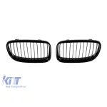 Grile de rinichi cu nervuri simple, vopsite în negru, potrivite pentru BMW Seria 3 E90, E91 2008-2011 Performance AutoTuning