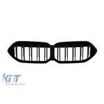 Grile rinichi cu fante duble vopsite în negru, potrivite pentru BMW Seria 2 F44 Gran Coupe după 2020 Performance AutoTuning