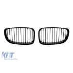 Grile rinichi cu nervuri unice vopsite în negru, potrivite pentru BMW Seria 1 E81, E82, E87, E88 2007-2011 Performance AutoTuning
