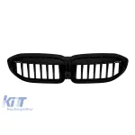 Grile rinichi cu nervuri unice vopsite în negru, potrivite pentru BMW Seria 3 G20 sedan, G21 break 2019-2022 Performance AutoTuning