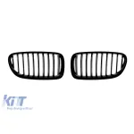 Grile rinichi cu nervuri unice vopsite în negru, potrivite pentru BMW Seria 5 F10, F11 Touring 2010-2017 Performance AutoTuning
