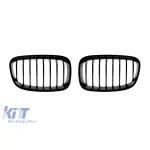 Răcitoare cu nervuri unice vopsite în negru, potrivite pentru BMW Seria 1 F20 cu 5 uși, F21 cu 3 uși 2011-2015 Performance AutoTuning