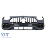 Bara frontală A Design Line potrivită pentru Mercedes C-Class W206 Sedan, S206 Estate după 2021 cu grilaj GT crom/negru Performance AutoTuning