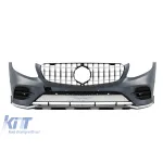 Bara frontală A Design line potrivită pentru Mercedes GLC SUV X253, GLC Coupe C253 2015-2019 cu grilă GT crom/neagră Performance AutoTuning