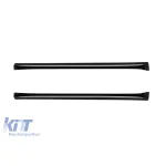 Fuste laterale stil S63 Design A potrivite pentru Mercedes S-Class W223 după 2020 cu ampatament lung, cu benzi cromate Performance AutoTuning