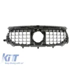 Grilă tip GT crom/neagră potrivită pentru Mercedes GLA H247 după 2024 cu bumper standard Performance AutoTuning