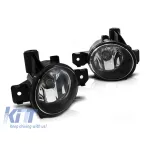 Kit de proiectoare de ceață potrivit pentru BMW Seria 1 E81/E82/E87/E88 2004-2013 crom, stânga + dreapta Performance AutoTuning