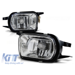 Kit de proiectoare de ceață potrivit pentru Mercedes C-Class W203/SLK R170 2000-2004 crom, stânga + dreapta Performance AutoTuning