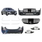Kit de tuning stil argintiu potrivit pentru Mercedes S-Class W223 după 2020 Performance AutoTuning
