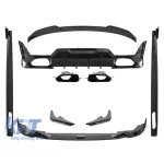 Pachet de tuning Aero potrivit pentru BMW Seria 3 G20 LCI după 2020, lac negru, pentru modelul cu pachet M Performance AutoTuning