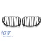 Răcitoare crom/negre potrivite pentru BMW Seria 7 F01 cu ampatament scurt, F02 cu ampatament lung 2008-2015 Performance AutoTuning