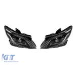 Set de faruri LED de tuning potrivit pentru Mercedes V-Class W447 2014-2023 cu bază neagră, stânga și dreapta Performance AutoTuning