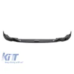 Spoiler de tuning potrivit pentru bara M frontală a BMW Seria 3 G20, G21 după 2019, lac negru, din 3 piese Performance AutoTuning