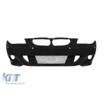 Bara frontală M Technik potrivită pentru BMW Seria 5 E60 sedan, E61 touring 2004-2007 cu PDC, cu duze de spălare, fără faruri de ceață Performance AutoTuning