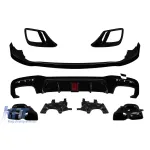 Brabus accesorii pentru bara frontală și spate A Design potrivită pentru Mercedes S-Class W222 2017-2020 cu ieșiri de evacuare Performance AutoTuning