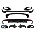Brabus bara frontală și spate A Design potrivită pentru Mercedes S-Class W222 2013-2017 cu țevi de eșapament Performance AutoTuning