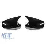 Capace tip M3 pentru oglinzi potrivite pentru BMW Seria 1 E87 2009-2011, E82, E88 2010-2013, Seria 3 E90 sedan, E91 touring 2009-2011, E92 coupe, E93 cabriolet 2010-2013, lac negru Performance AutoTuning