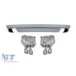Difuzor tip S8 cu țevi de eșapament potrivit pentru bara din spate a Audi A8 2015-2017 -oo--oo- Performance AutoTuning