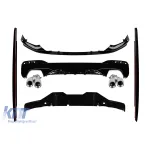 Kit de caroserie și difuzor M Performance Design Design cu ieșiri de evacuare cromate M5, potrivit pentru BMW Seria 5 G30 2017-2020 Performance AutoTuning