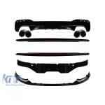 M Performance Design Design accesorii și difuzor cu țevi de eșapament negre M5 potrivite pentru BMW Seria 5 G30 2017-2020 Performance AutoTuning