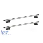 Set Hakr bare din aluminiu Rods Alu cu prinderi 0013 potrivit pentru vehicule cu șine de acoperiș înalte Performance AutoTuning