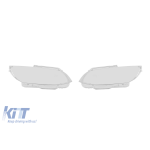 Set de sticlă pentru faruri potrivit pentru BMW Seria 3 E92 2007-2009, stânga și dreapta Performance AutoTuning