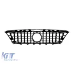 Set grilă crom/negru tip GT și grilă centrală potrivită pentru Mercedes CLS C218 2011-2014 echipat cu bara de protecție standard Performance AutoTuning