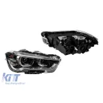 Kit de faruri LED de tuning potrivit pentru BMW X1 F48 după 2015, cu bază neagră, pentru modelul cu faruri halogen Performance AutoTuning