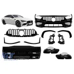 Pachetul de design tip GT63 cu grilă tip GT cu lac negru, potrivit pentru Mercedes A Design GT X290 Coupe cu 4 uși după 2019 Performance AutoTuning