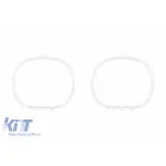 Set de ghiduri de lumină potrivit pentru inel mare pe BMW Seria 1 F20 2010-2019 pentru modelul cu xenon din fabrică, stânga și dreapta Performance AutoTuning