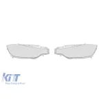 Set de sticlă pentru faruri potrivit pentru BMW Seria 3 F30 sedan, F31 touring 2012-2015, stânga și dreapta Performance AutoTuning