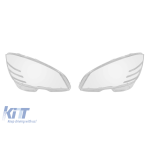 Set de sticlă pentru faruri potrivit pentru Mercedes C-Class W204 sedan, break 2007-2010, stânga și dreapta Performance AutoTuning