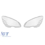 Set de sticlă pentru faruri potrivit pentru Mercedes C-Class W204 sedan, break 2007-2010, stânga și dreapta Performance AutoTuning