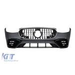 Bumper frontal A Design tip S63 potrivit pentru Mercedes S-Class W223 după 2020 cu elemente din crom fumuriu Performance AutoTuning