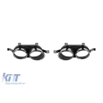 Capace cromate potrivite pentru Audi Q5 după 2018 pentru difuzor SQ5, bara S-Line Performance AutoTuning