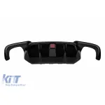 Difuzor tip M Performance Design Design potrivit pentru bara spate M a BMW Seria 5 F10 sedan 2010-2017 cu stop de frână suplimentar, lac negru -oo--oo- Performance AutoTuning